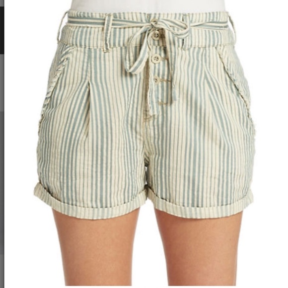 NEW Free People Beachy Striped Shorts Size 2 🌟 - Picture 6 of 6